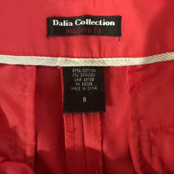 Dalia Collection Red Capris - Picture 2 of 7